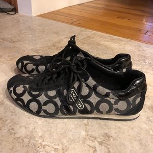 Black Coach sneakers